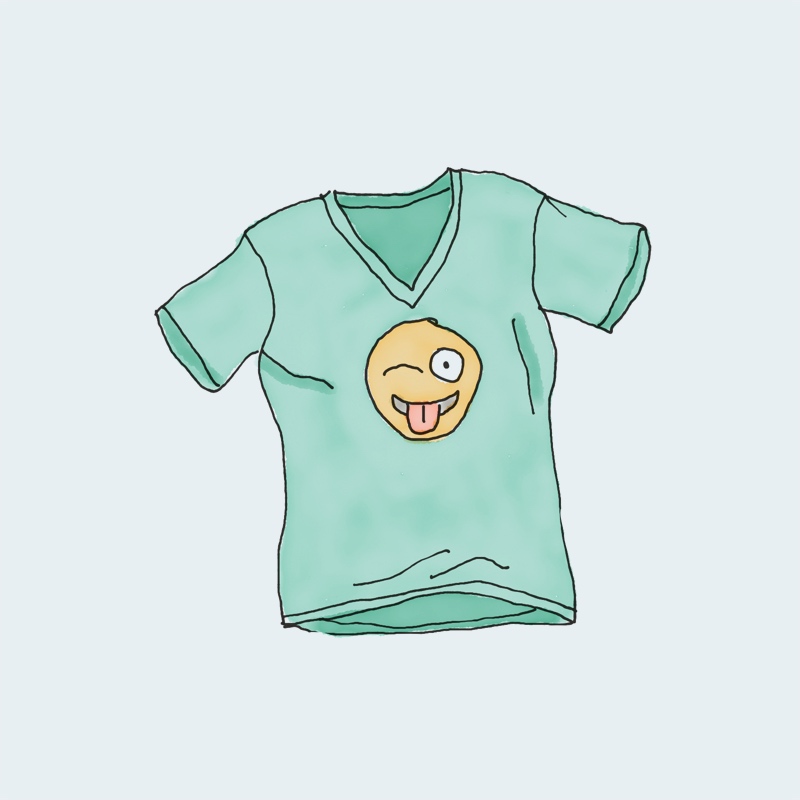 T shirt logo on sale